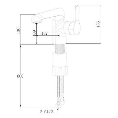 Milano Vero Basin Mixer With Pop Up Waste Chrome – Made In China